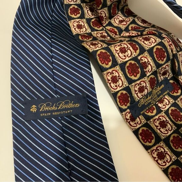 Brooks brothers neck tie 2 PCs set - Picture 9 of 10